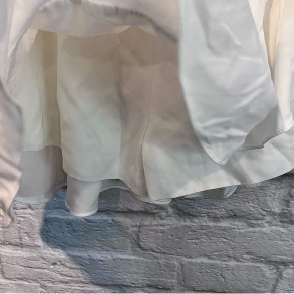 Cinq a Sept Luella Women’s 0 White Ruffle Wrap Skort Skirt - Picture 11 of 15